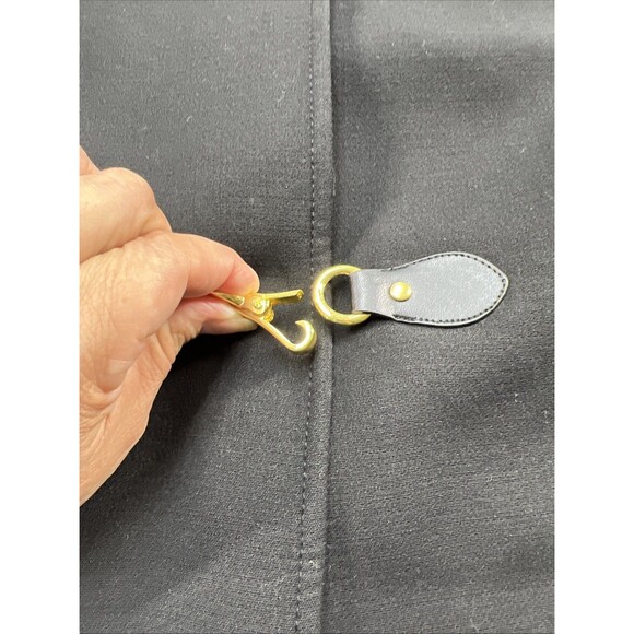 NWT Tahari Arthur S. Levine  Women’s Black Long Jacket Trench Coat Size 10 - Picture 7 of 16